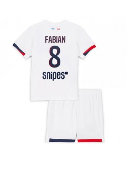 Billige Paris Saint-Germain Fabian Ruiz #8 Bortedraktsett Barn 2025-26 Kortermet (+ Korte bukser)